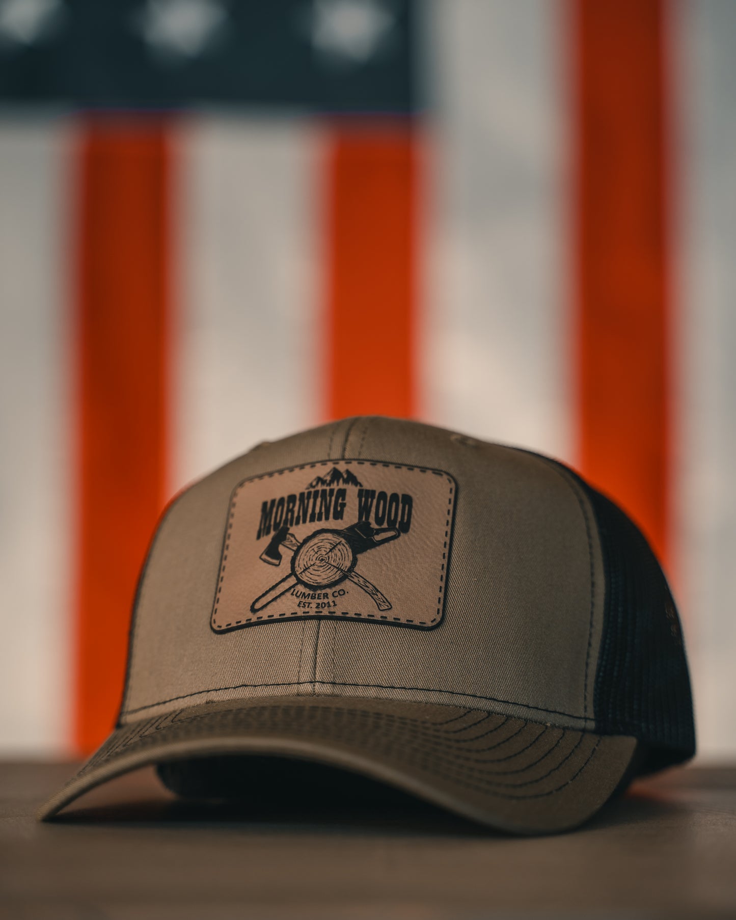 MORNING WOOD Mesh Back Truckers Snapback Hat