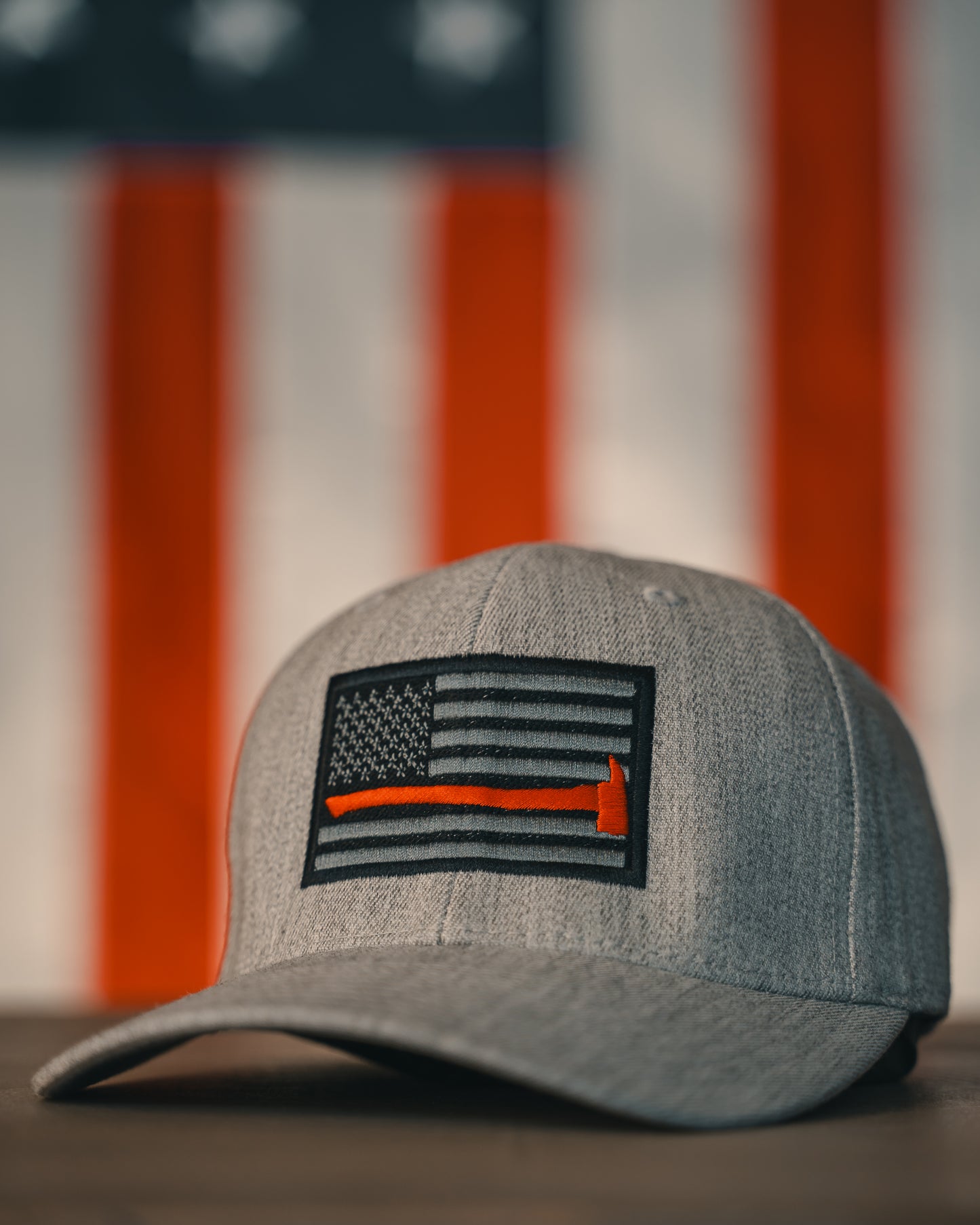 Thin Red Line Flexfit Wooly 6-Panel Cap Heathered Grey