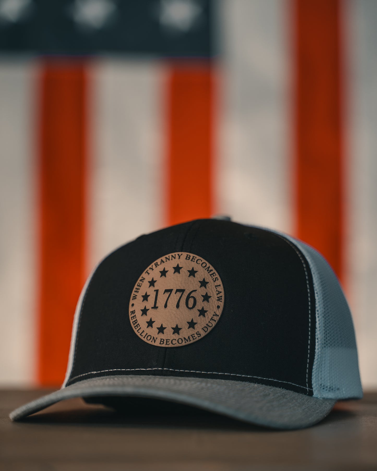 1776 Snapback Hat Grey/Black/White