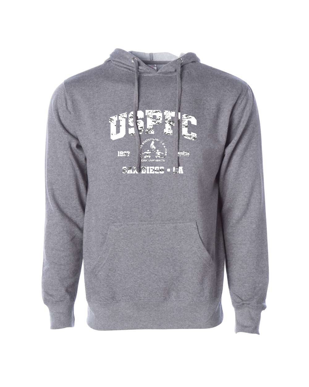 USPFC 2026 Charcoal Heather Independent Trading Co. Unisex Midweight Hooded Sweatshirt