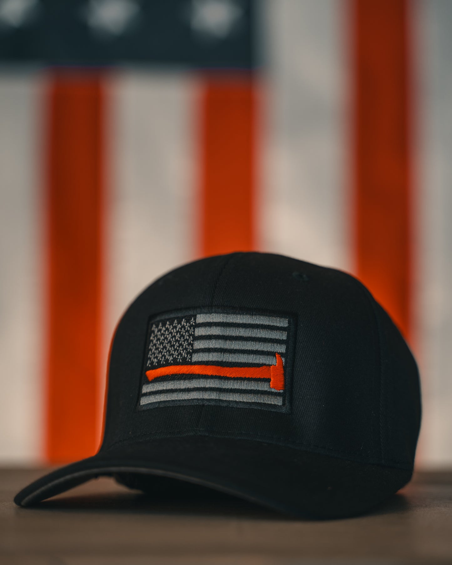 Thin Red Line Flexfit Wooly 6-Panel Cap Black