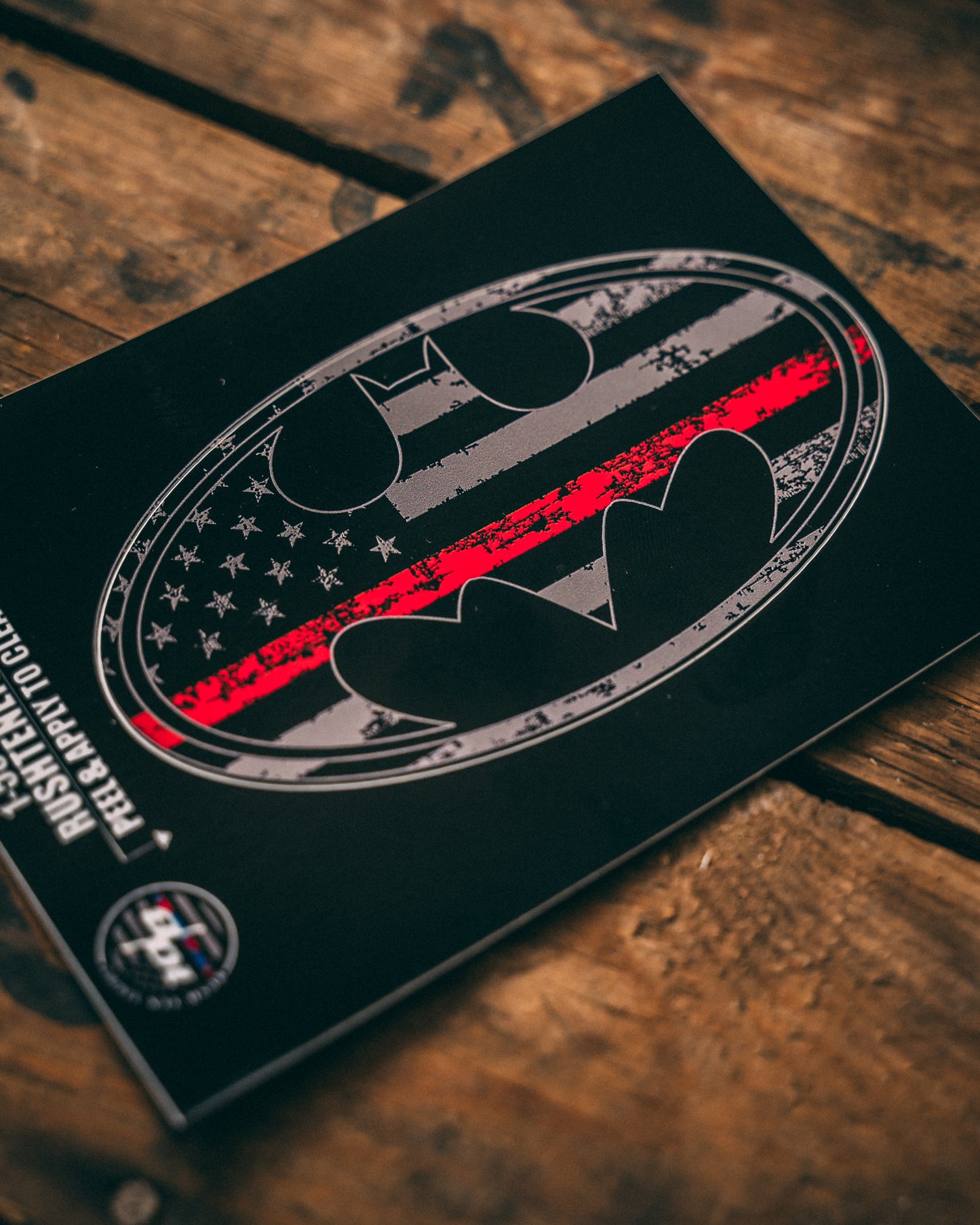 Bat Red Line Sticker