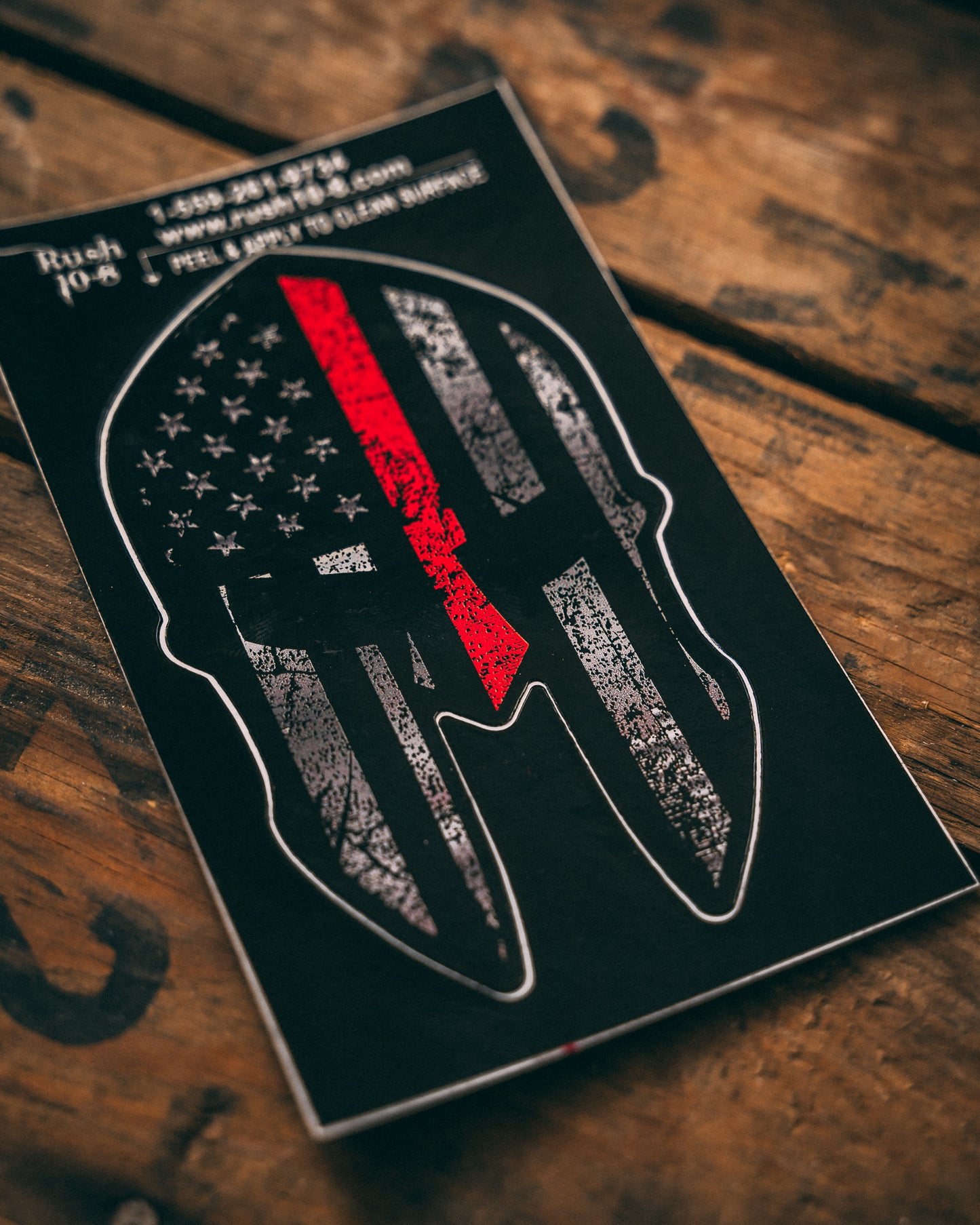 Red Line Spartan Sticker