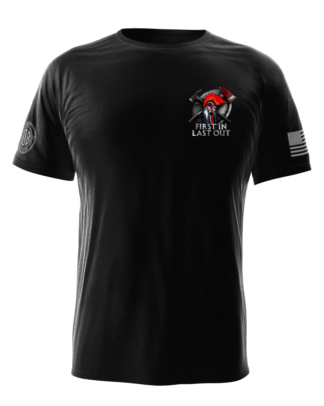 Red Line Spartan Fire Axe Warrior Tee