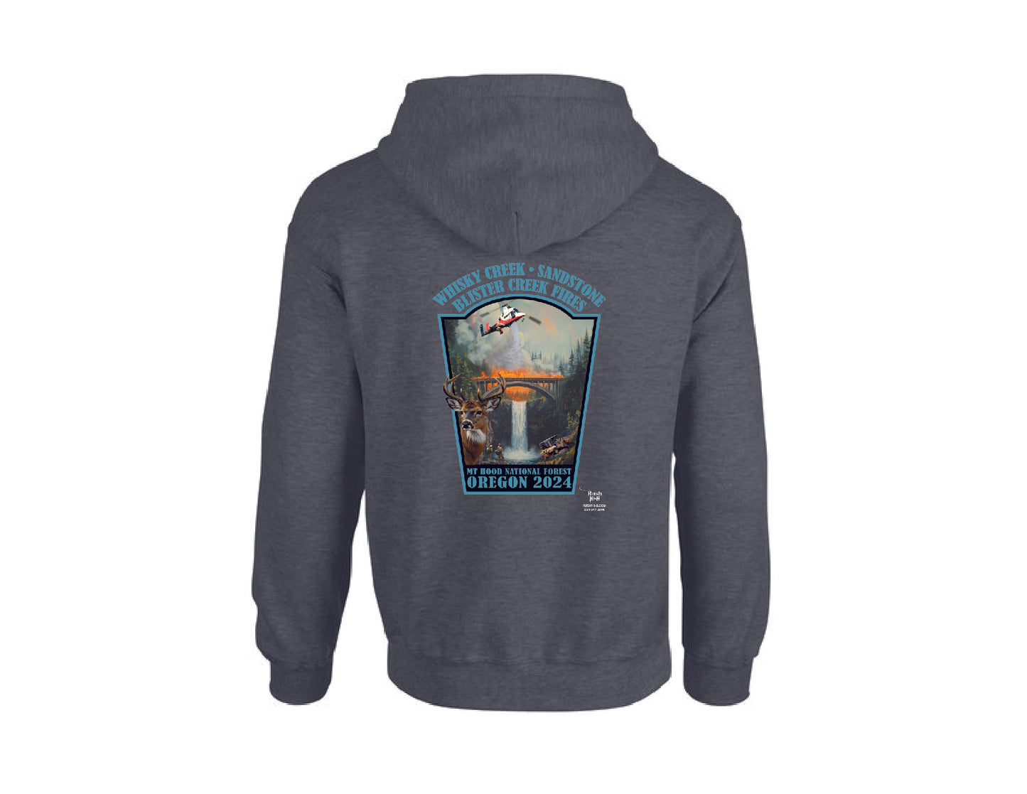 WHISKY CREEK * SANDSTONE * BLISTER CREEK FIRES FIRE HOODIE