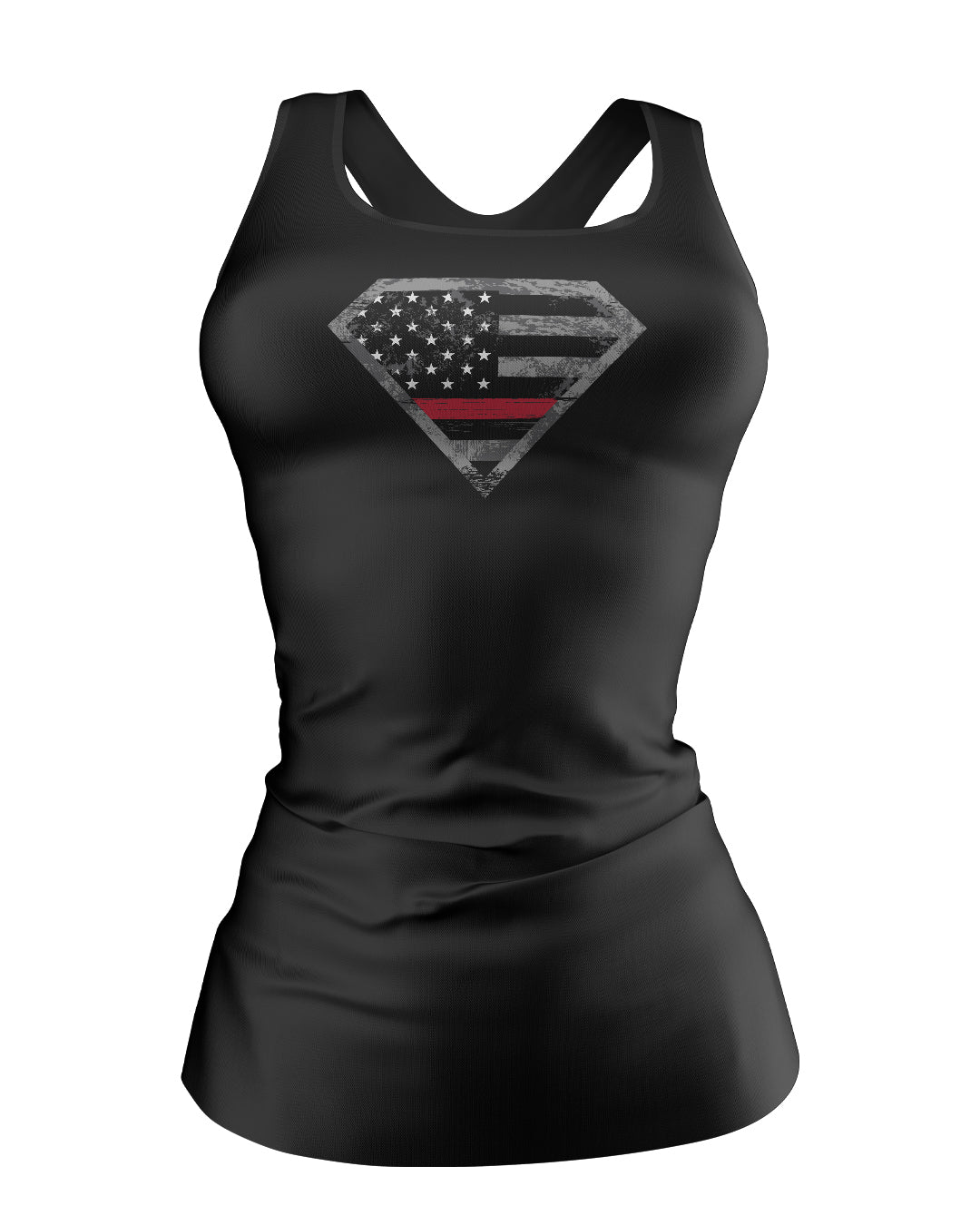 Thin Red Line Shield Women's Racerback Tank