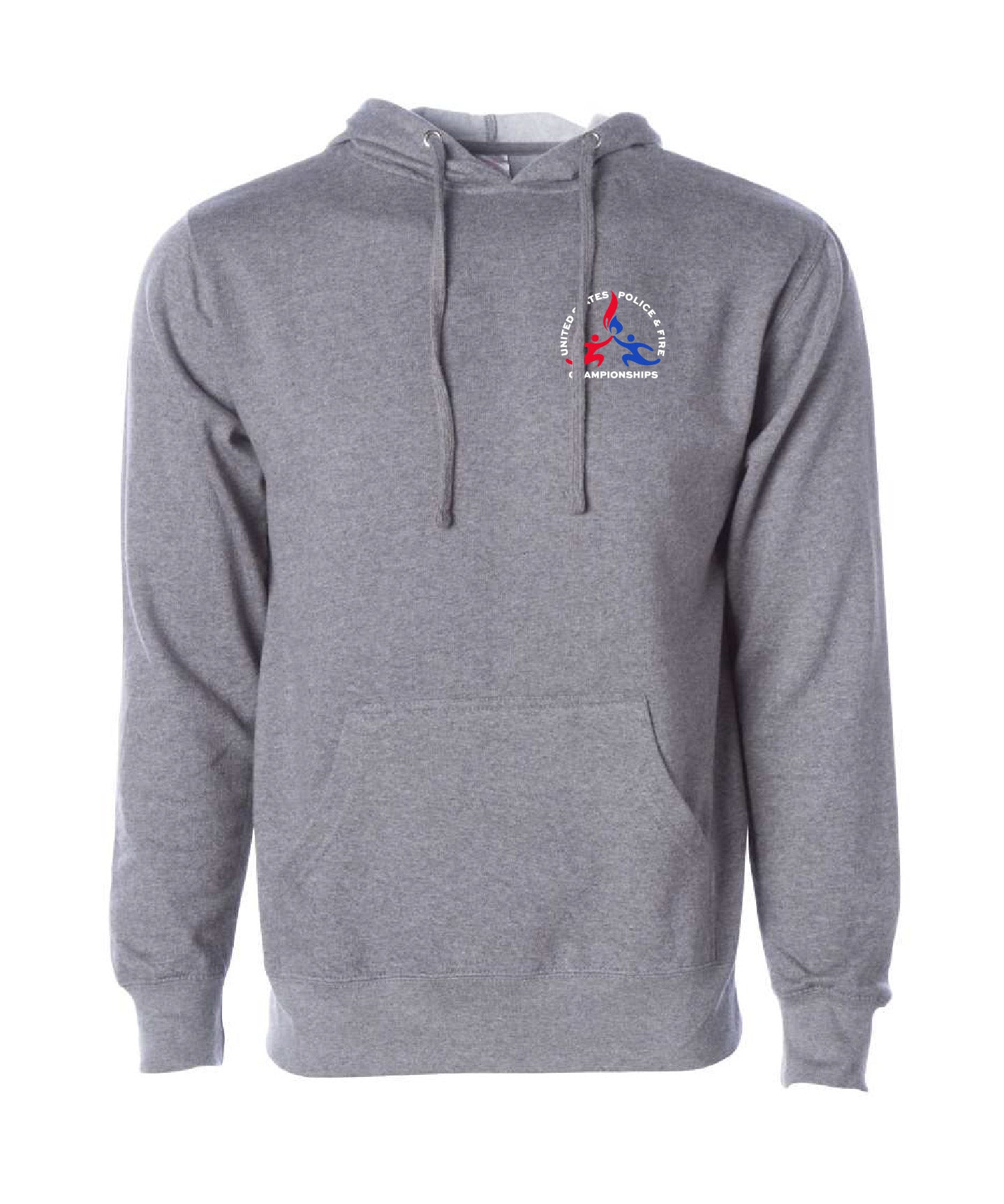 USPFC Charcoal Heather Independent Trading Co. Unisex Midweight Hooded Sweatshirt
