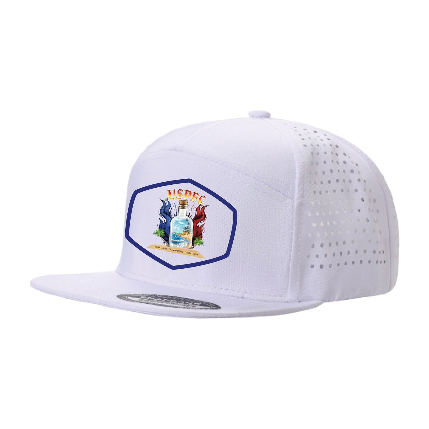 USPFC WHITE 5 Panel Waterproof Hat