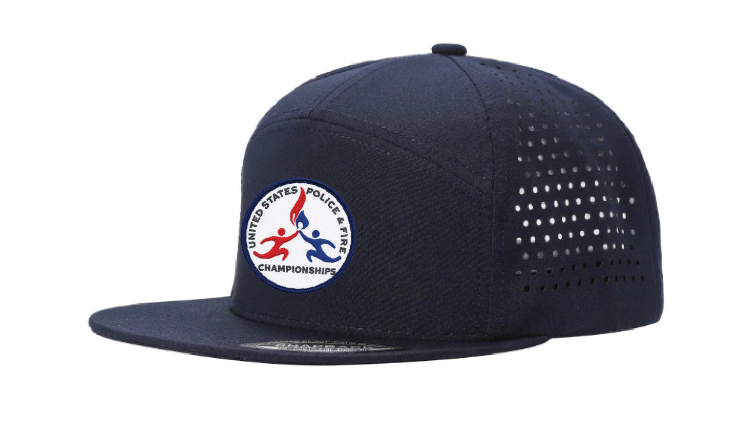 USPFC NAVY 5 Panel Waterproof FLAT BILL Hat