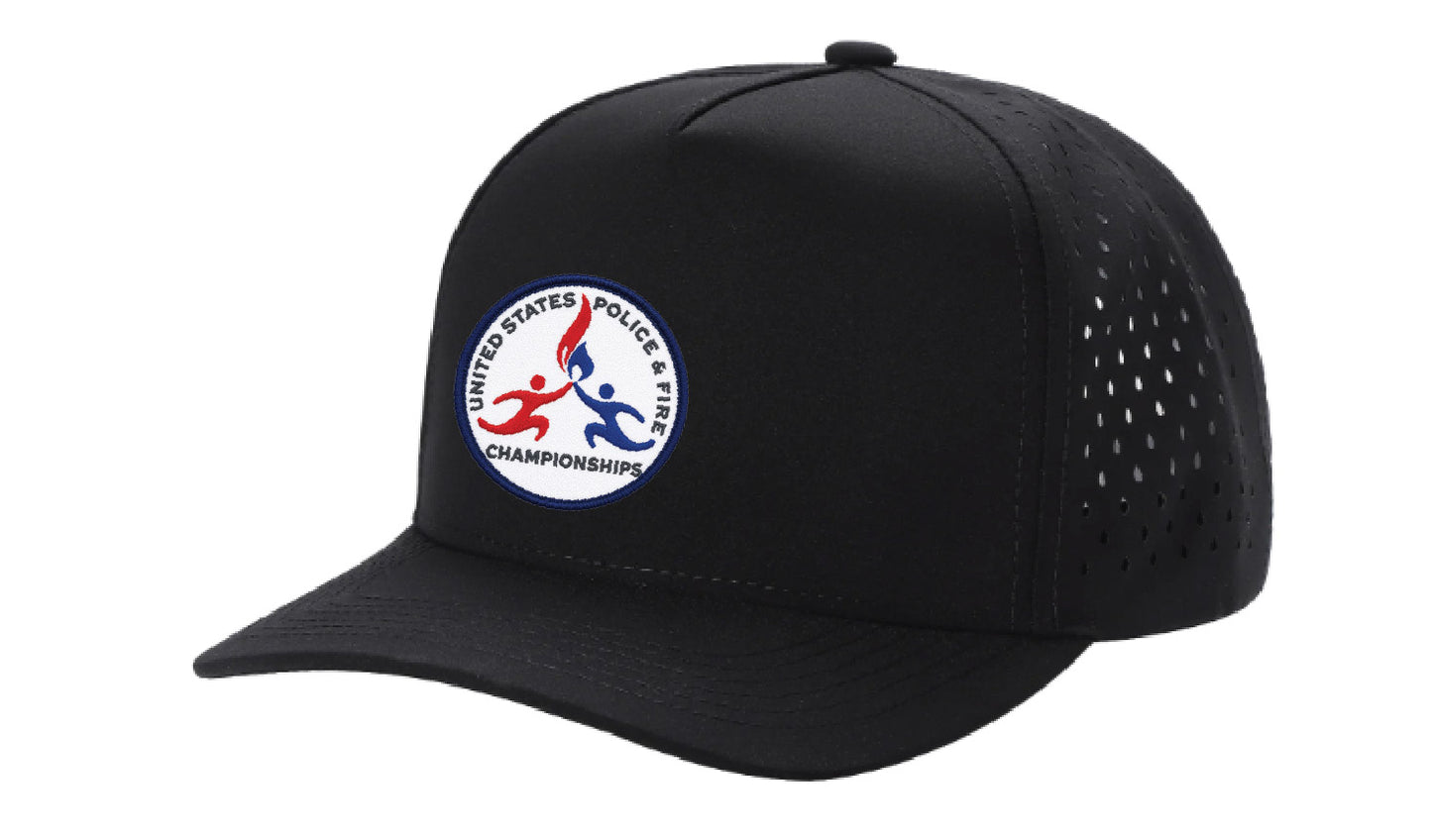 USPFC Black 5 Panel Waterproof Hat