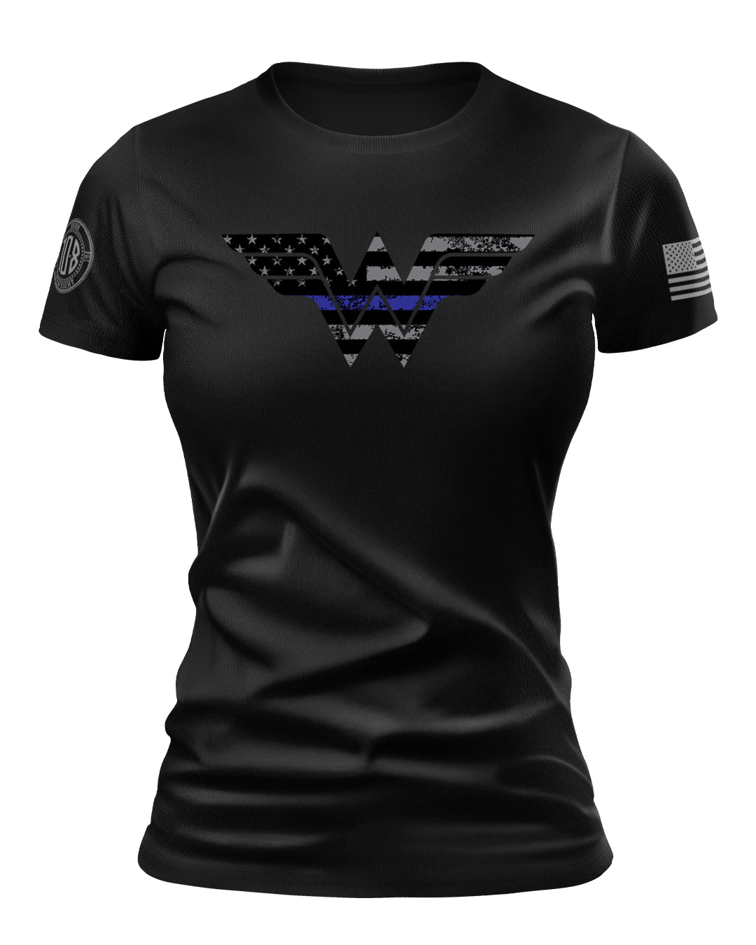 Thin Blue Line Woman Warrior Tee