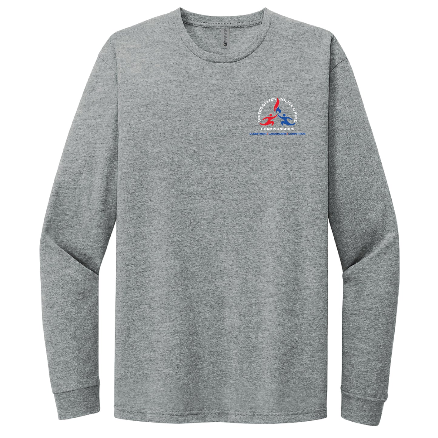 USPFC Dark Heather Grey Next Level Apparel® Unisex CVC Long Sleeve Tee