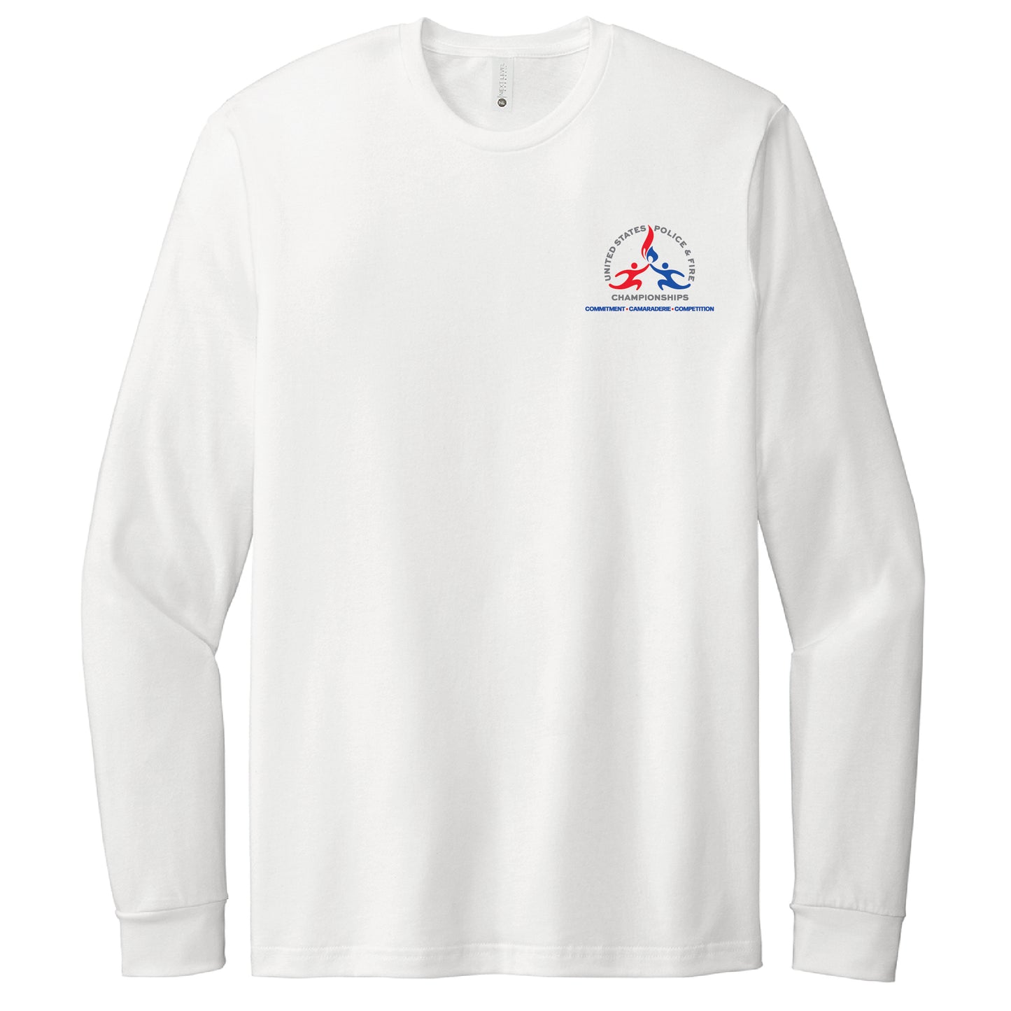 USPFC White Next Level Apparel® Unisex CVC Long Sleeve Tee