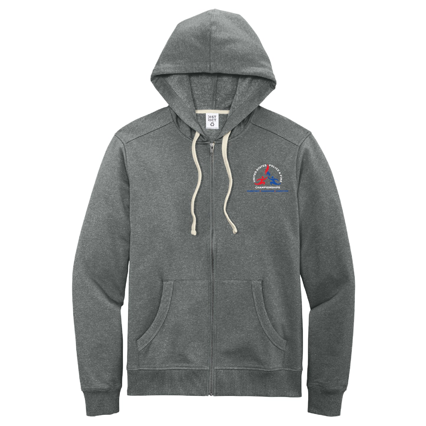 USPFC Deep Grey Heather District® Re-Fleece™ Full-Zip Hoodie