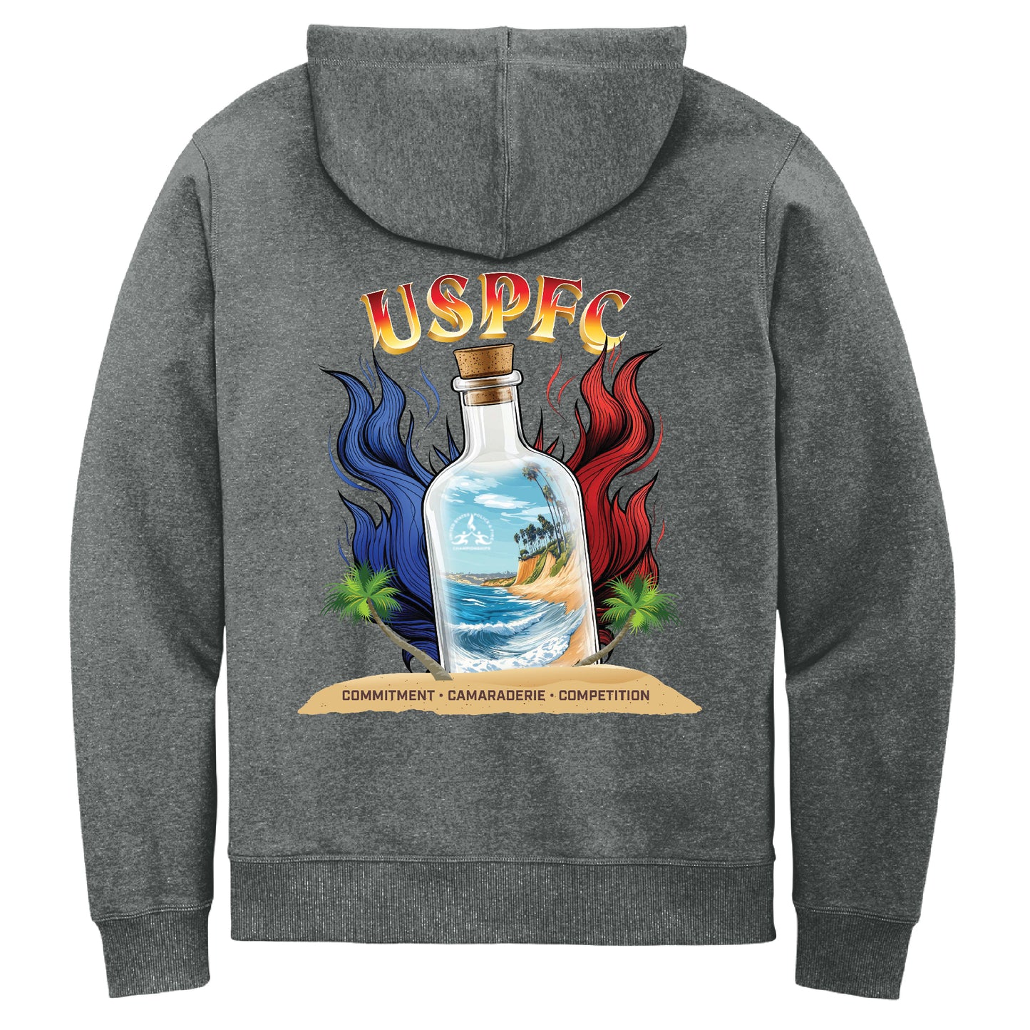 USPFC Deep Grey Heather District® Re-Fleece™ Full-Zip Hoodie