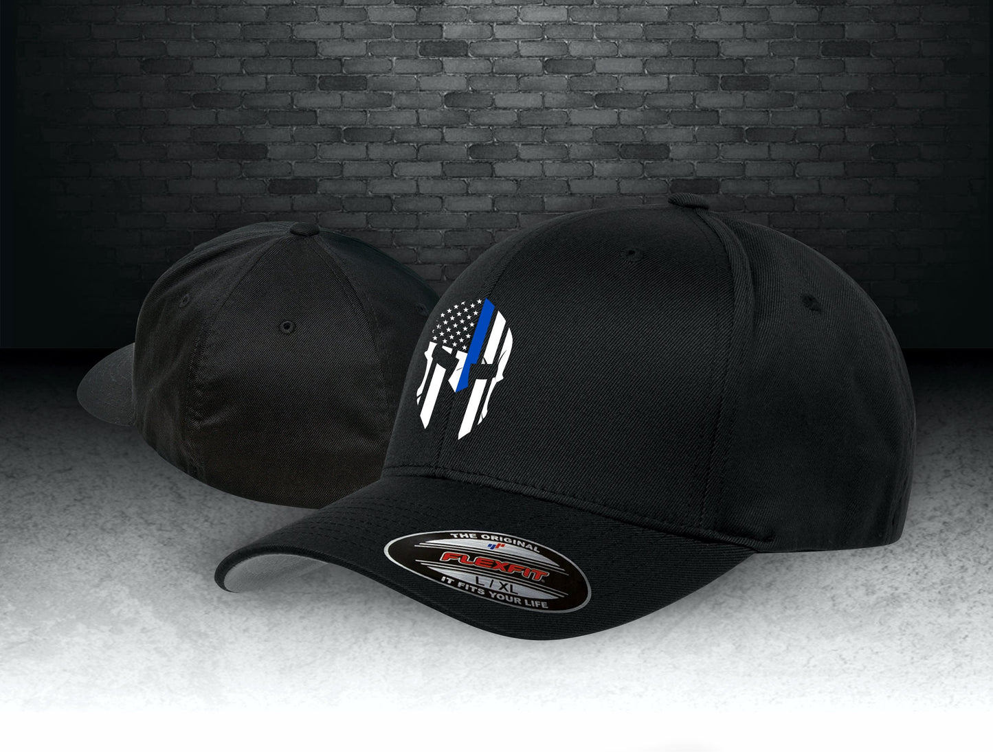 Flexfit Blue Line Spartan Hat