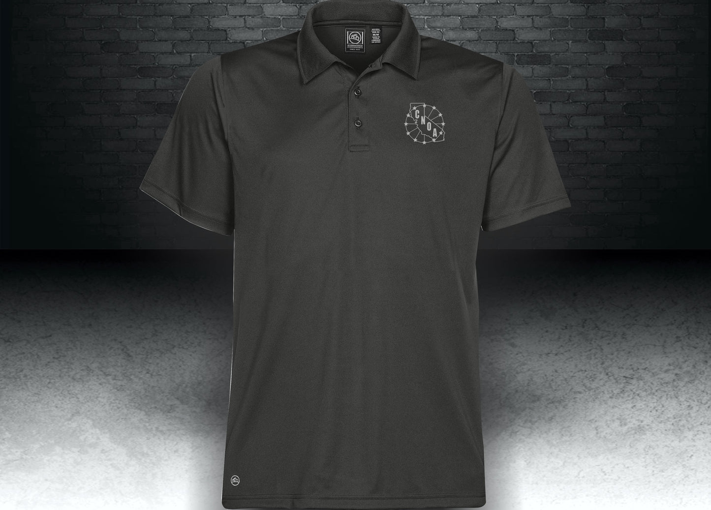 CNOA Core 365 Men's Origin Performance Piqué Polo - BLACK