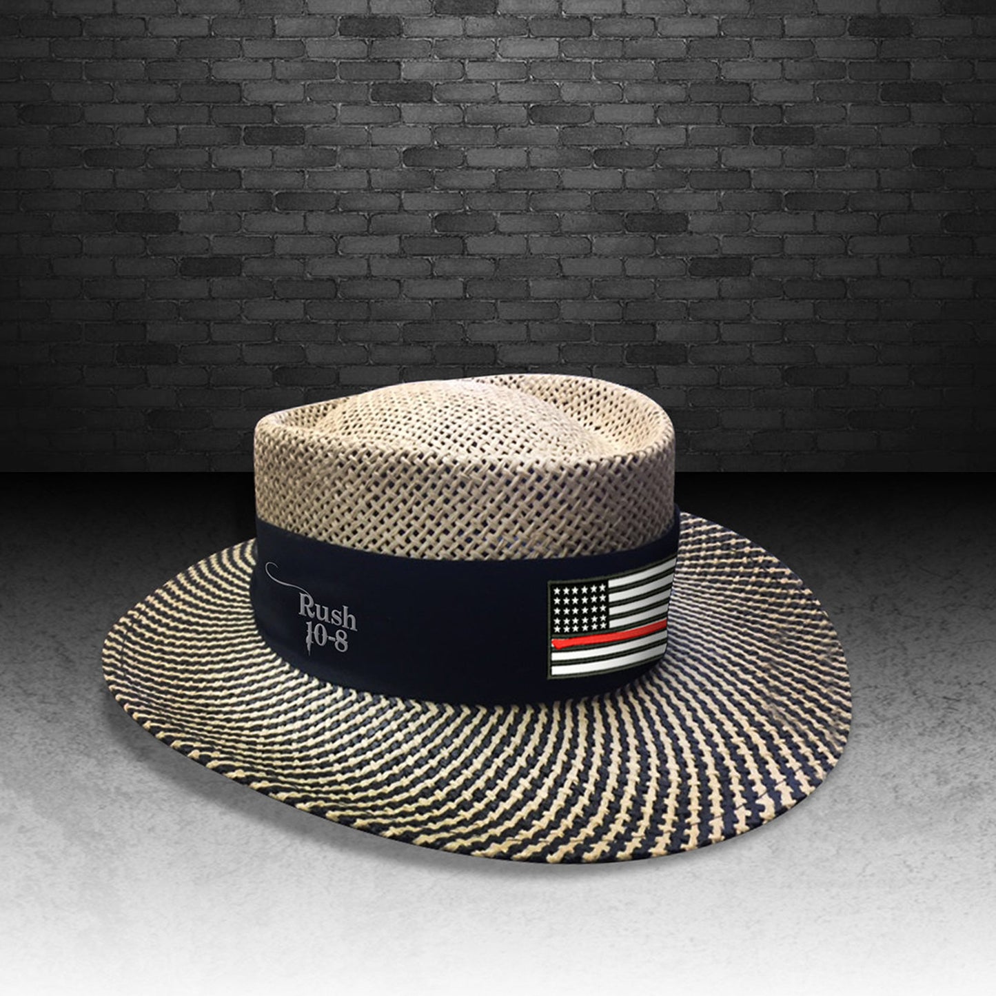 Red Line Golfing Straw Hat