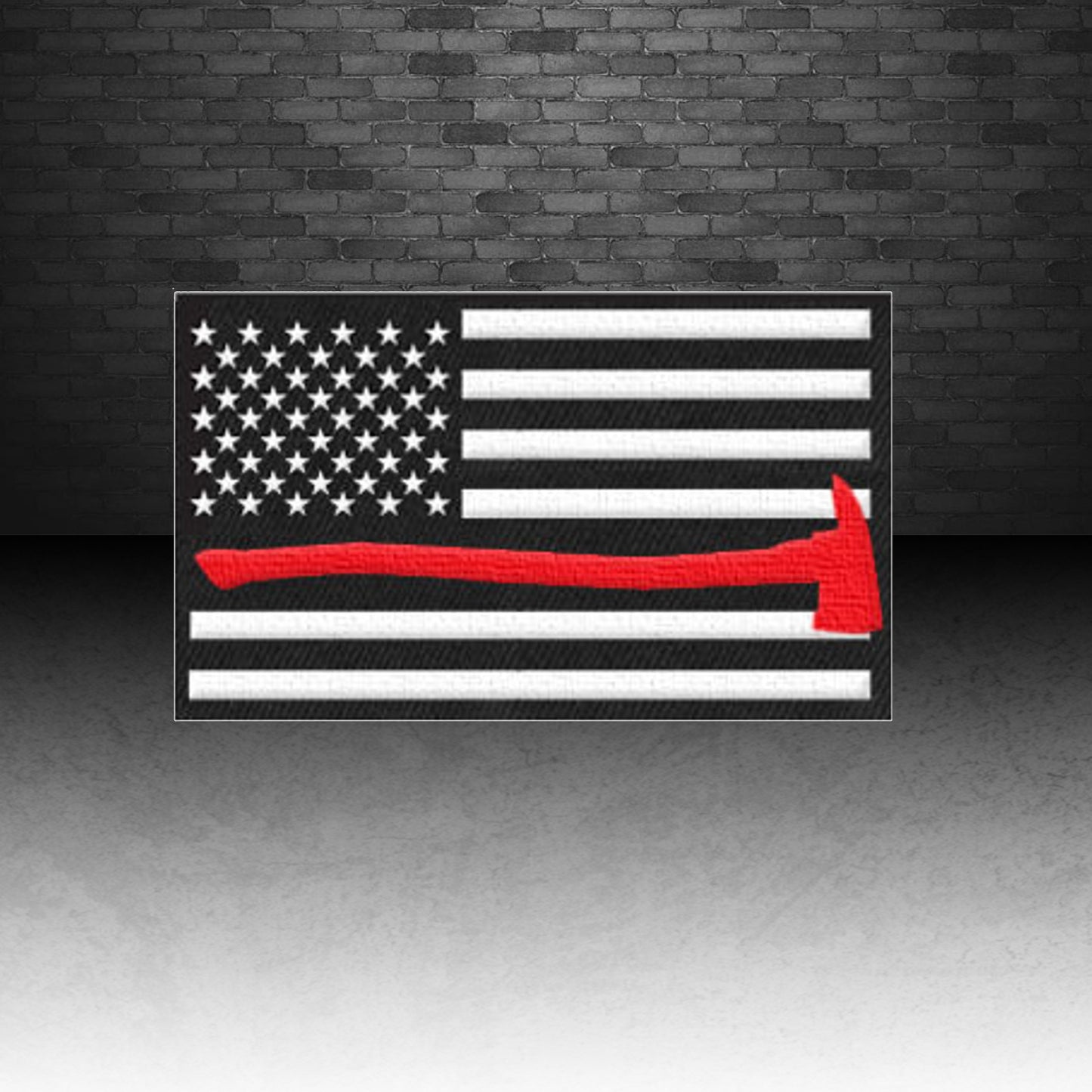 Redline Axe Flag Velcro Patch