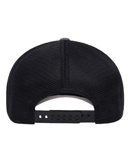 USPFC CHARCOAL/BLACK MELANGE Flexfit Adult 110® Mesh Cap