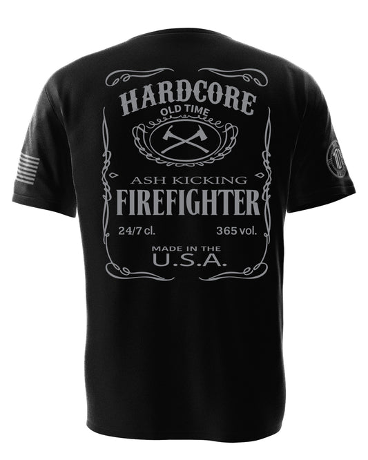 Hardcore Ash Kicking Firefighter Men's Tee