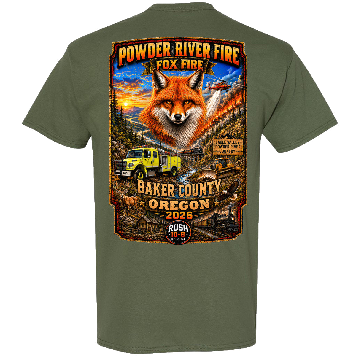 THE POWDER RIVER - FOX FIRES FIRE SHIRT 2026