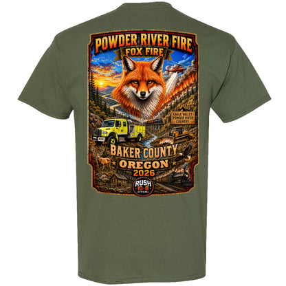 THE POWDER RIVER - FOX FIRES FIRE SHIRT 2026