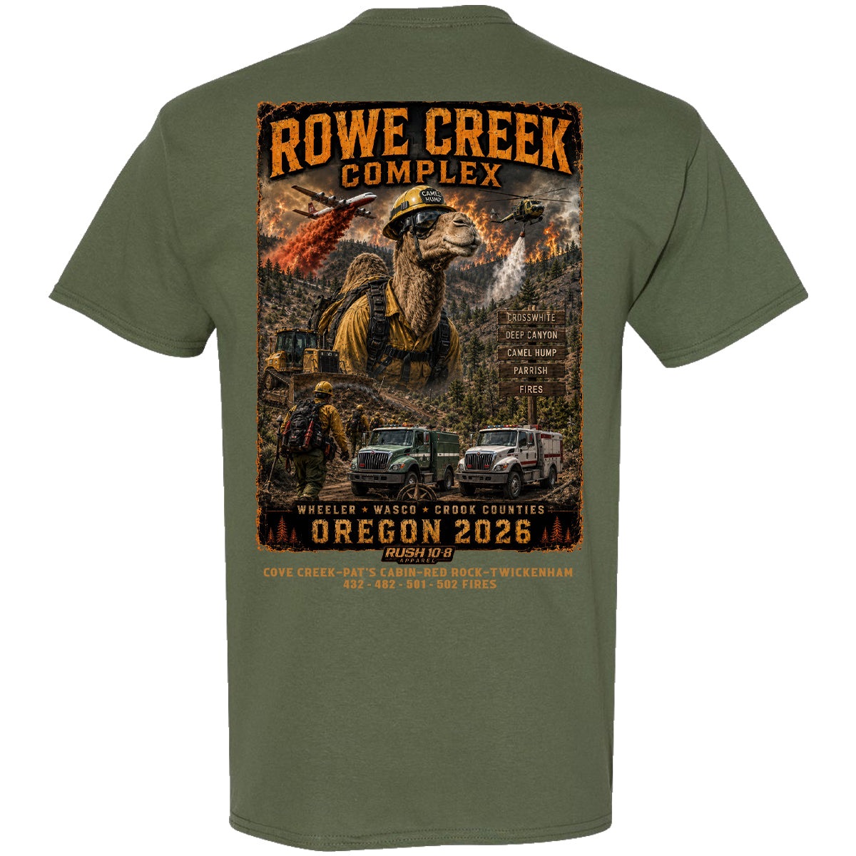 THE ROWE CREEK COMPLEX FIRES SHIRT 2026