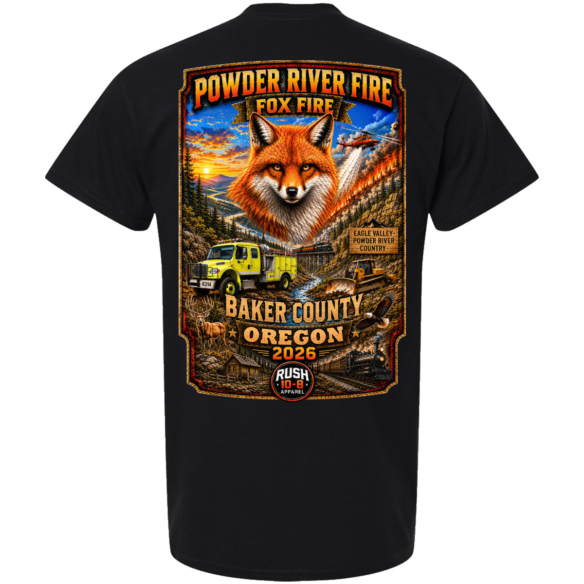 THE POWDER RIVER - FOX FIRES YOUTH SHIRT 2026