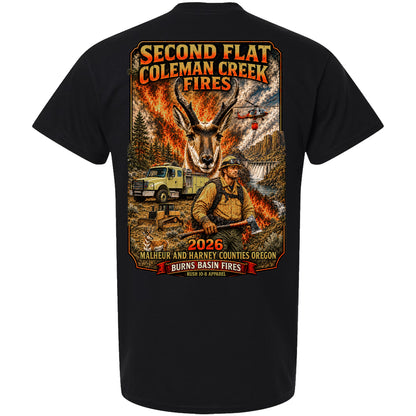 THE SECOND FLAT AND COLEMAN CREEK FIRE YOUTH SHIRT 2026