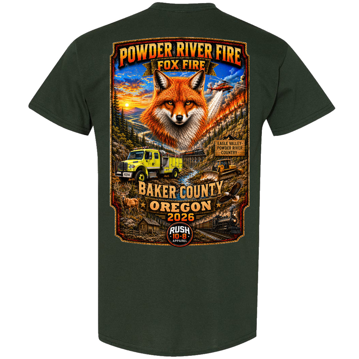 THE POWDER RIVER - FOX FIRES YOUTH SHIRT 2026