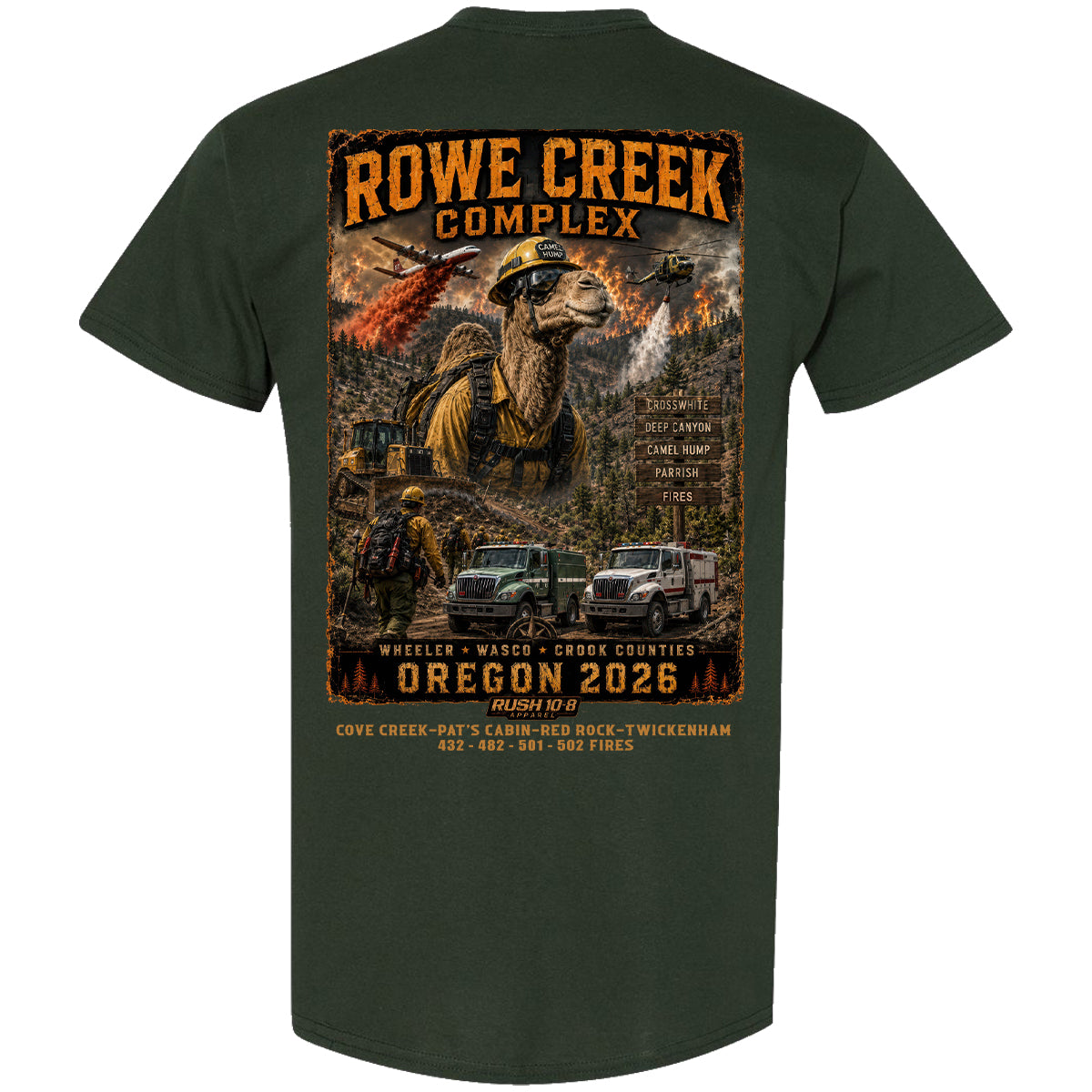 THE ROWE CREEK COMPLEX FIRES YOUTH SHIRT 2026