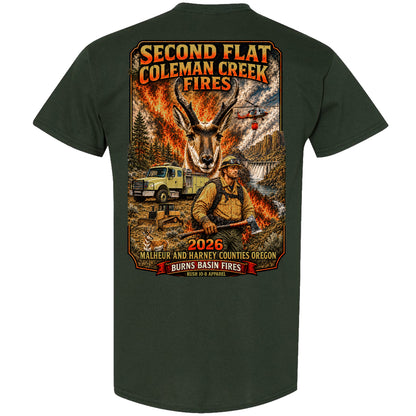 THE SECOND FLAT AND COLEMAN CREEK FIRE YOUTH SHIRT 2026