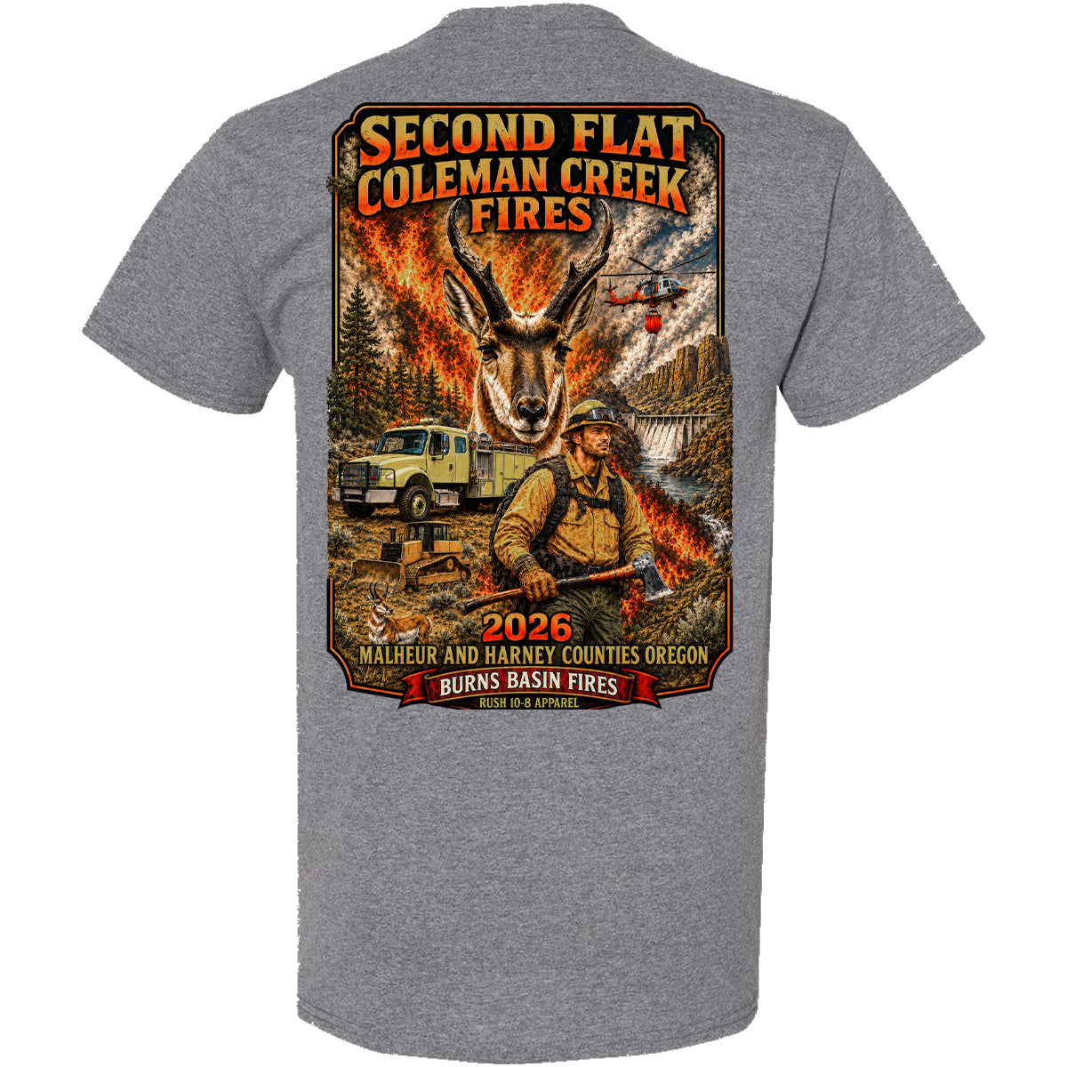 THE SECOND FLAT AND COLEMAN CREEK FIRE YOUTH SHIRT 2026