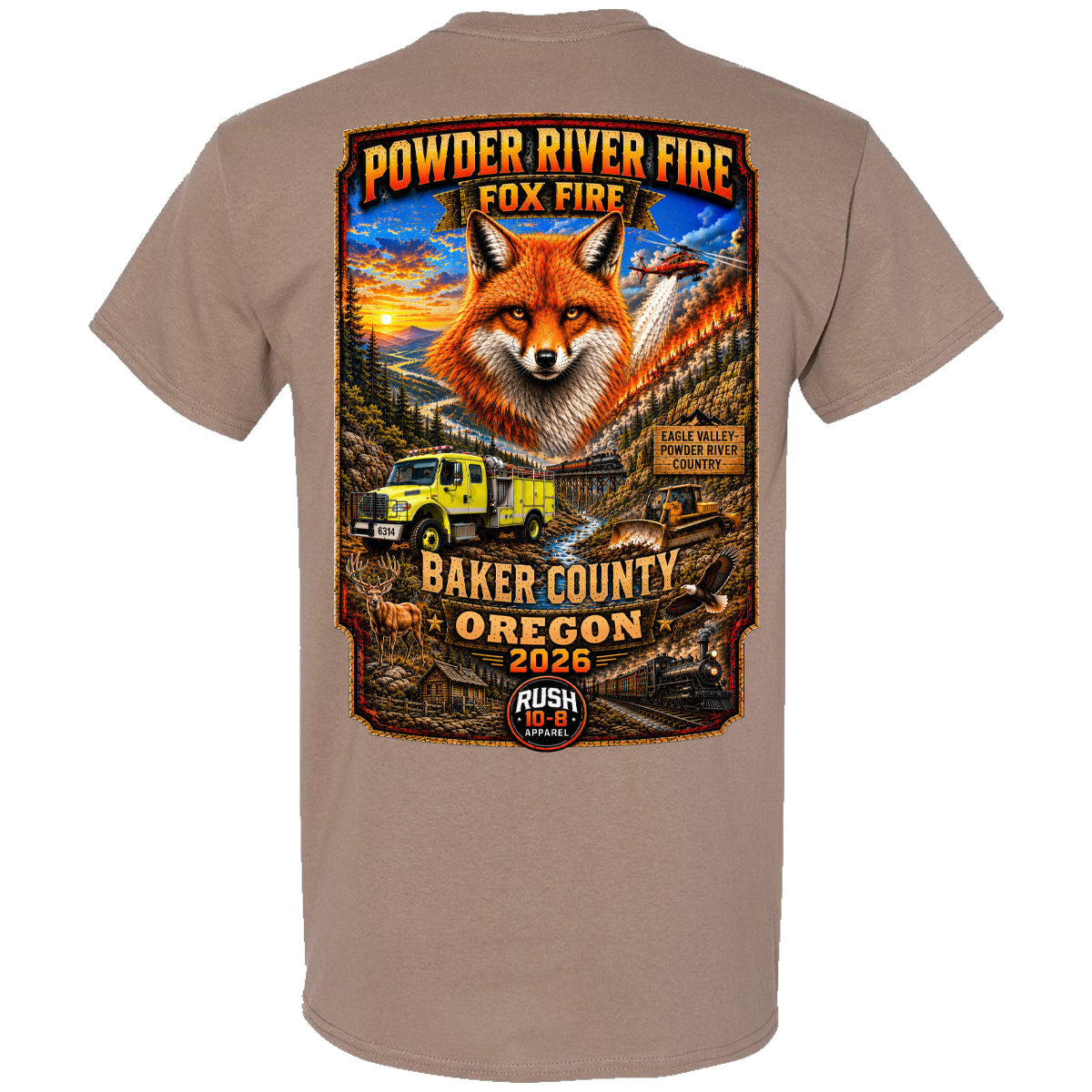 THE POWDER RIVER - FOX FIRES FIRE SHIRT 2026