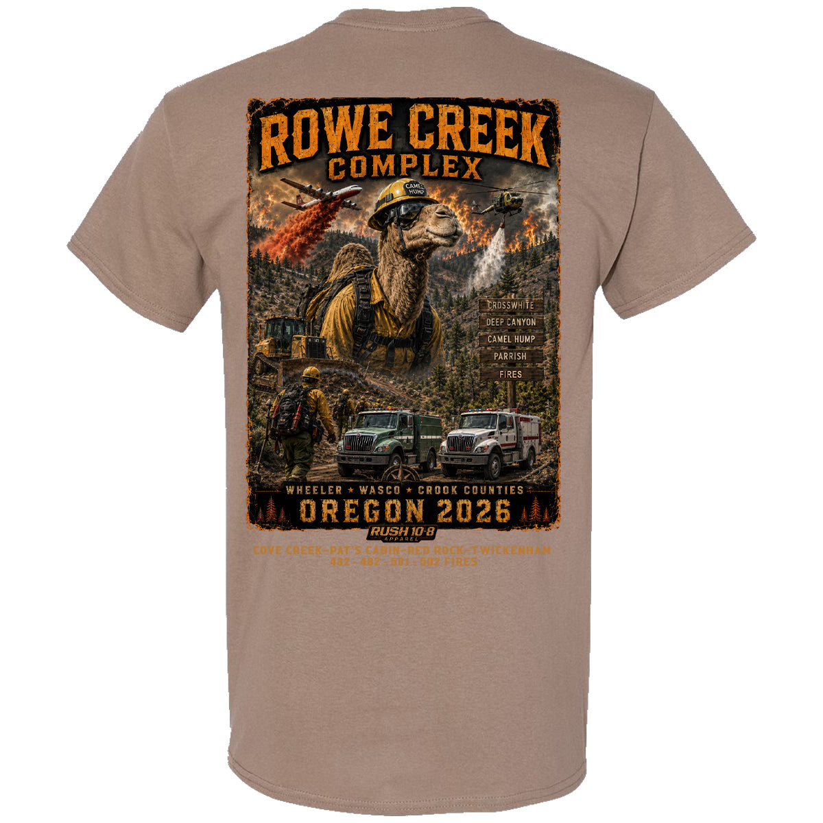 THE ROWE CREEK COMPLEX FIRES SHIRT 2026