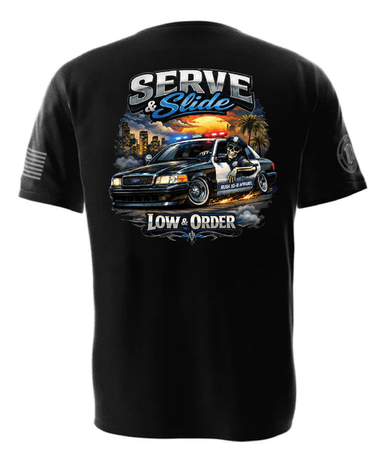 Serve & Slide "Low & Order" T-shirt