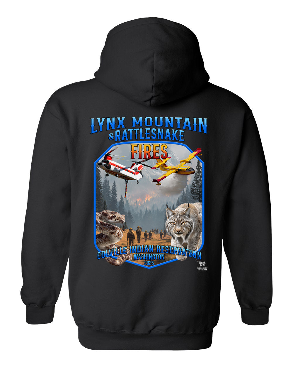 LYNX MOUNTAIN & RATTLESNAKE  FIRE HOODIE 2025