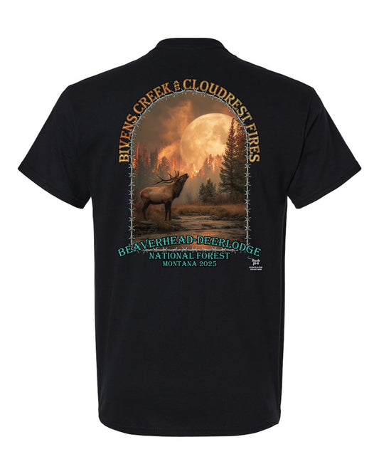 YOUTH BIVENS CREEK AND CLOUDREST FIRE SHIRT 2025