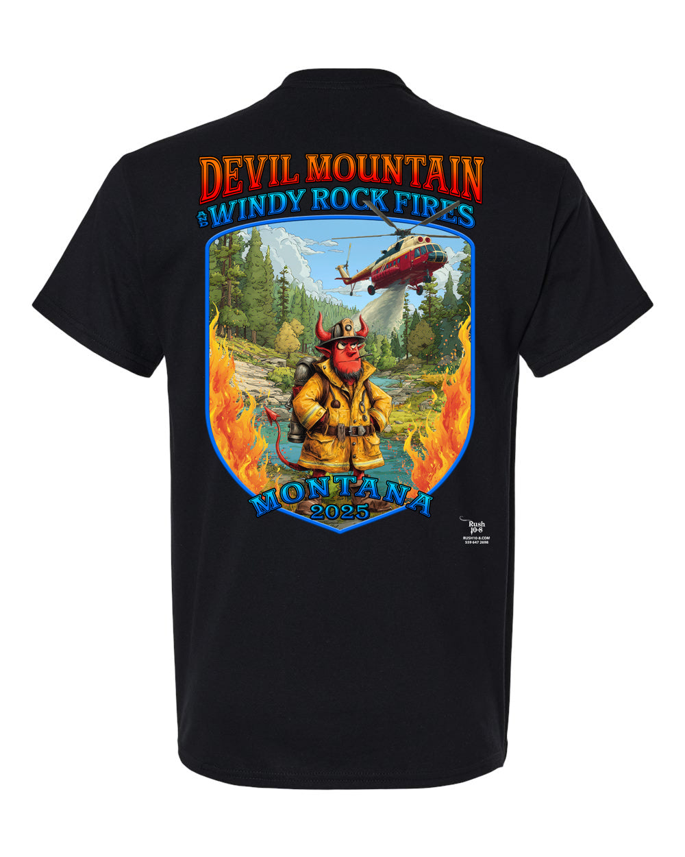 DEVIL MOUNTAIN & WINDY ROCK FIRES FIRE SHIRT 2025