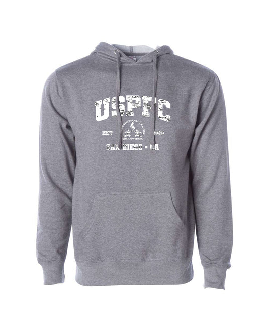 USPFC 2026 Charcoal Heather Independent Trading Co. Unisex Midweight Hooded Sweatshirt