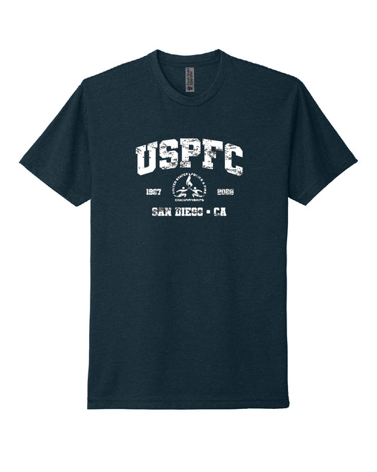 USPFC 2026 Midnight Navy Next Level Apparel® Unisex CVC Tee