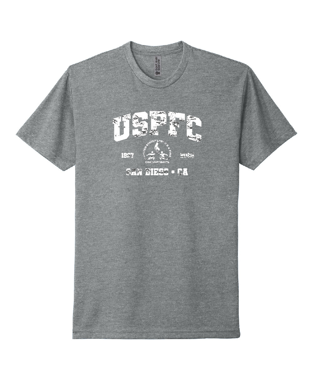 USPFC 2026 Dark Heather Grey Next Level Apparel® Unisex CVC Tee