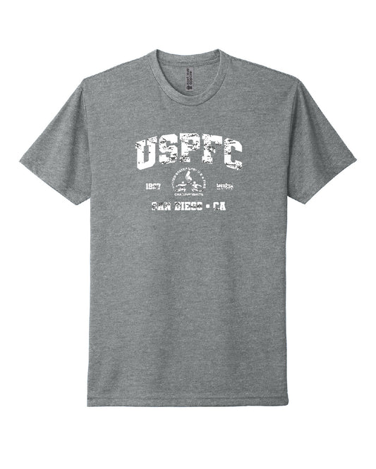 USPFC 2026 Dark Heather Grey Next Level Apparel® Unisex CVC Tee