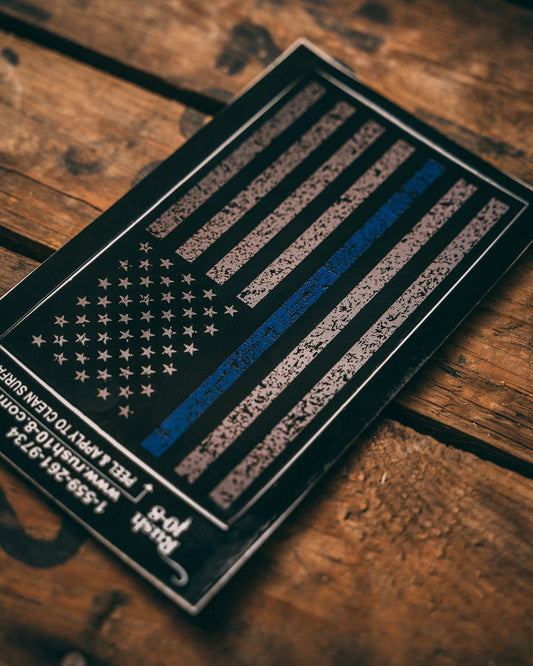 Blue Line Flag Sticker