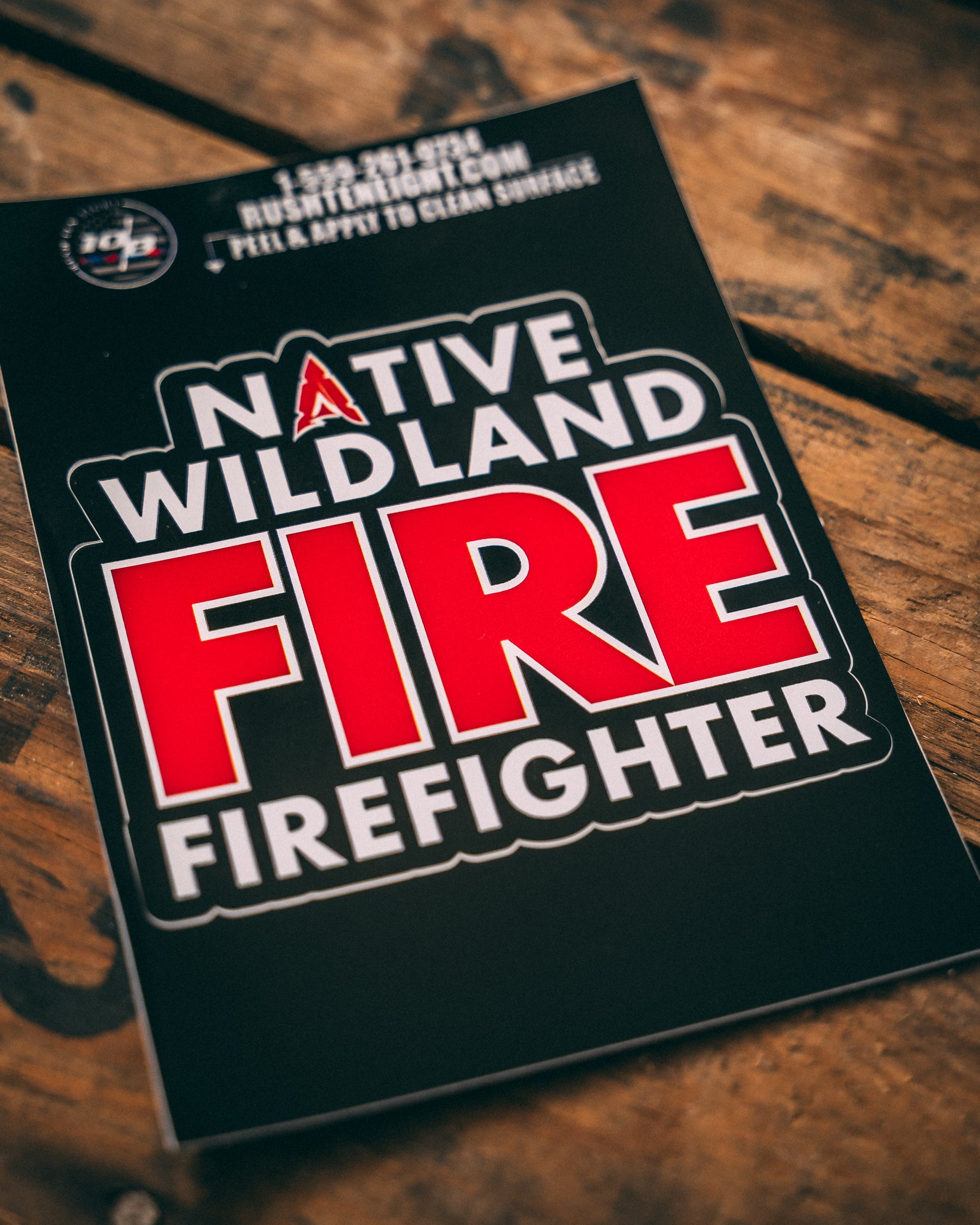 Wildfire Service Sticker Native Wildland Fire Sticker | Support Firefighters – Rush Ten Eight
