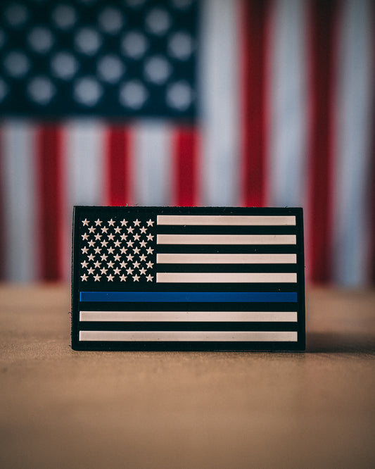 PVC Thin Blue Line Patch