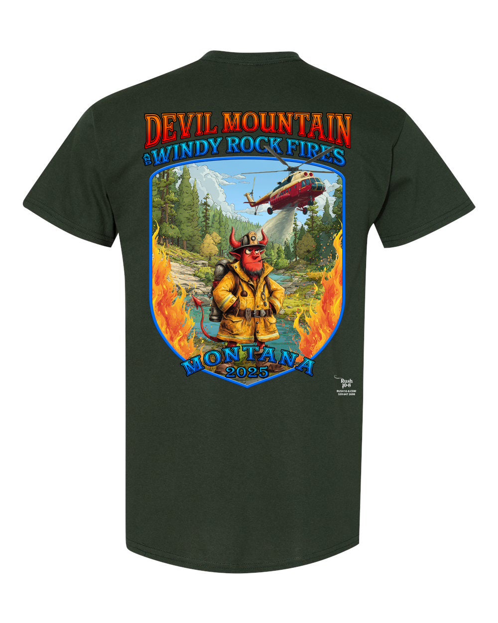 DEVIL MOUNTAIN & WINDY ROCK FIRES FIRE SHIRT 2025