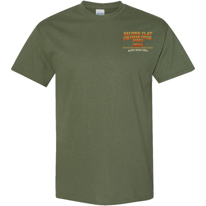 THE SECOND FLAT AND COLEMAN CREEK FIRE SHIRT 2026
