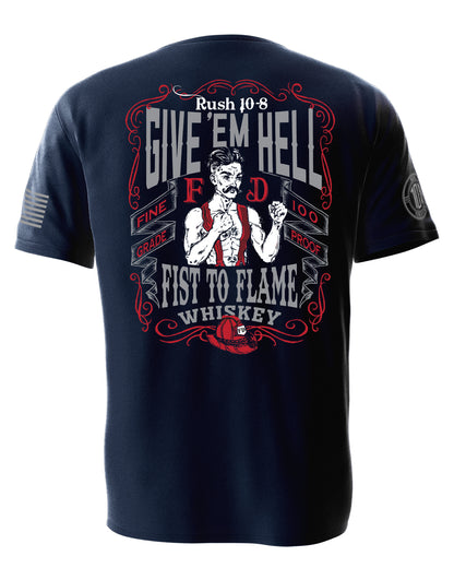 Give 'Em Hell Firefighter Men's Tee